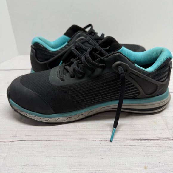 Timberland Pro® Composite Safety Toe Women's Shoes 8 DRIVETRAIN Black Blue - Picture 9 of 11
